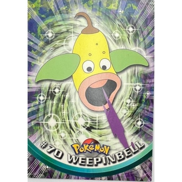 Weepinbell Pokemon Card Topps #70 TV Animation Edition Series Black Logo - Picture 5 of 5